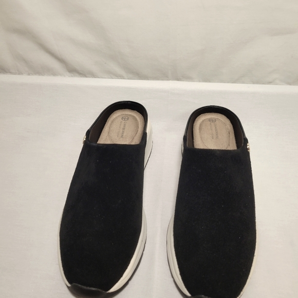 Giants Bernini Black Slip On Sneaker Size 5 Black Suede - Picture 3 of 5